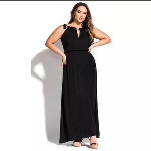 NWT City Chic Black Maxi Dress size S/16